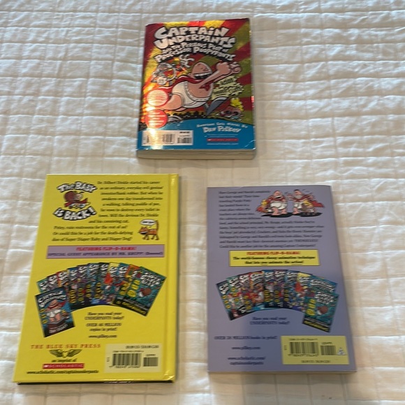 Captain underpants bundle scholastic AR books level 2 4 stories Pilkey hardback - Picture 2 of 11